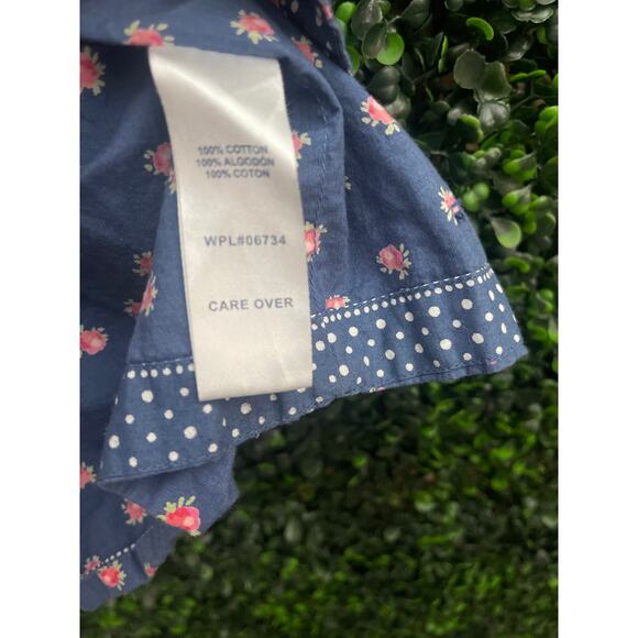 Tommy Girl, 5T floral open back Blouse - Picture 6 of 6